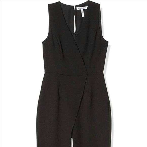 BCBGeneration Vest Jumpsuit Black, Size 0, New - Picture 4 of 8